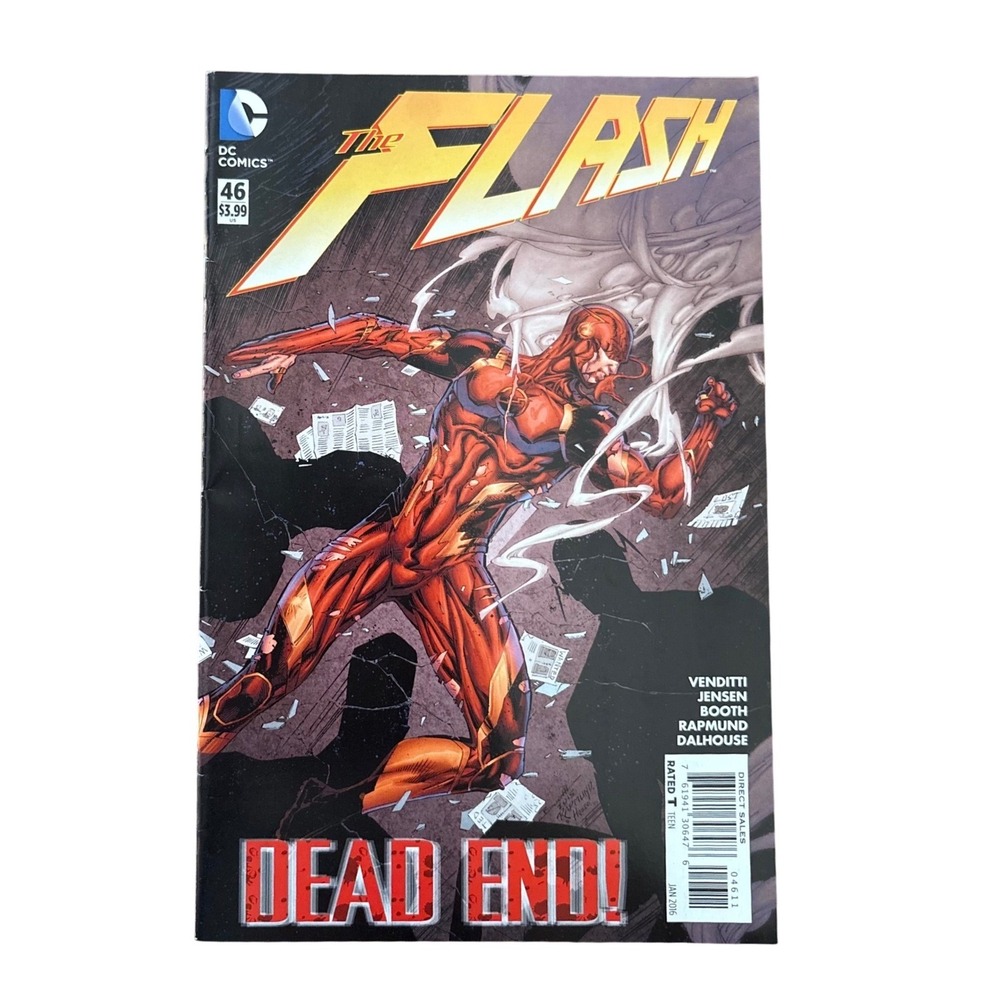 DC Comics The Flash 46 Jan 2016 Dead End! Brett Booth Cover Art Modern Age